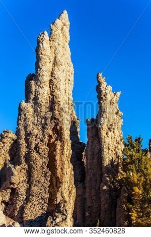 Mono Lake is a natural wonder of the world. The columns - remains of 