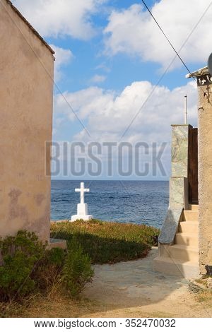 Little villageTollare at Cap Corse on French island Corsica