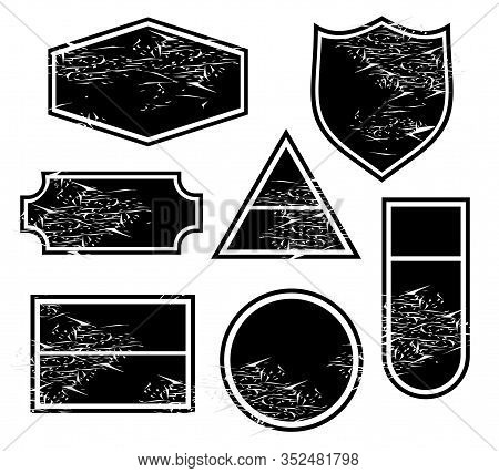 Vintage Badge Set Vector. You Can Use It In A Group As Background, Wallpaper, Wrapper, Holiday Print