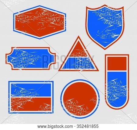 Vintage Badge Set Vector. You Can Use It In A Group As Background, Wallpaper, Wrapper, Holiday Print