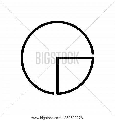 Black Line Icon For Diagram Blueprint Ground-plan Layout Chart Draft Circular Graph Infrogaphics Pie