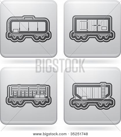 Industrie pictogrammen: Railroad Transportation