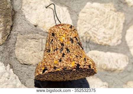 Bell From Various Grains, A Delicacy For All The Birds In The Garden