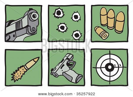 총과 총알의 컬렉션