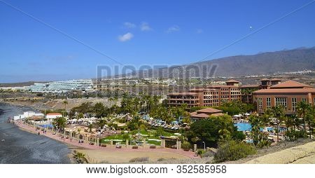 Tenerife,canary Islands,spain - March 15, 2019: View Of The H10 Costa Adeje Palace A Seafront Hotel 