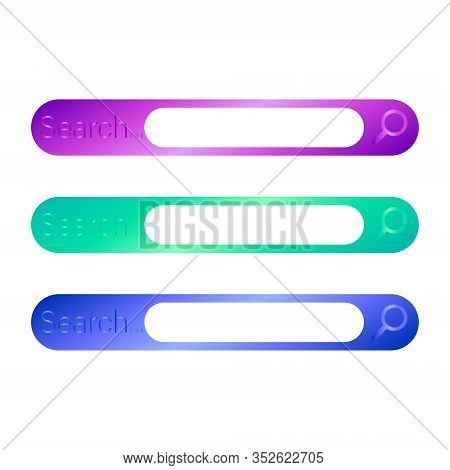 Search Bar Vector Element Design - Vector Illustration