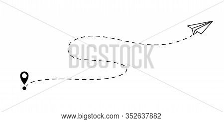 Airplane Path Dashed Vector Photo Free Trial Bigstock Airplane Path Dashed Vector Photo Free Trial Bigstock
