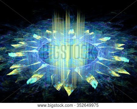 Abstract Fractal Shapes. Fantasy Background.