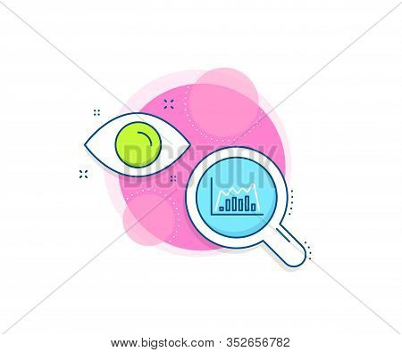 Economic Graph Sign. Research Complex Icon. Investment Chart Line Icon. Stock Exchange Symbol. Busin