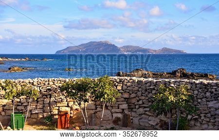 Island Of Favignana And On The Horizon The Island Of Levanzo Province Of Trapani Sicily Italy