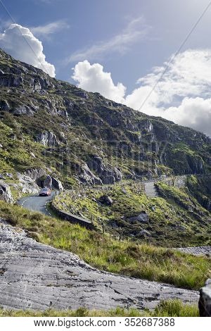 Mountains And Cliff Road At The Conor Pas