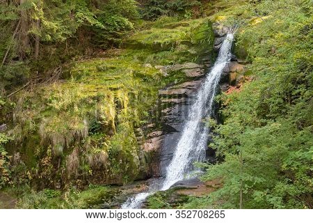Waterfall Of Kamienczyk River - The Highest Waterfall In Polish Giant Mountains