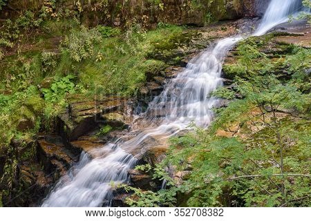 Waterfall Of Kamienczyk River - The Highest Waterfall In Polish Giant Mountains