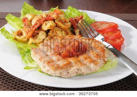 Ziemi indyka lub kurczaka Burger