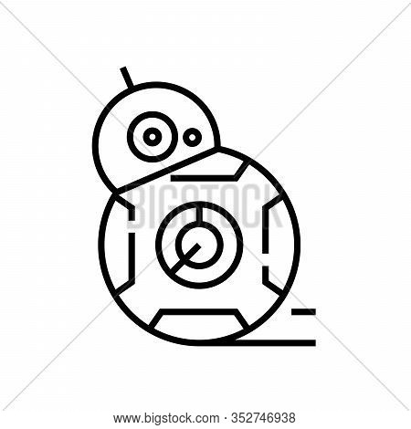 Cd Room Line Icon, Concept Sign, Outline Vector Illustration, Linear Symbol.