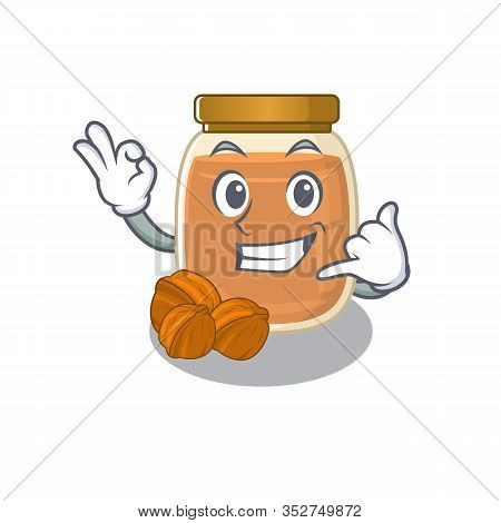 Call Me Funny Walnut Butter Cartoon Character Concept