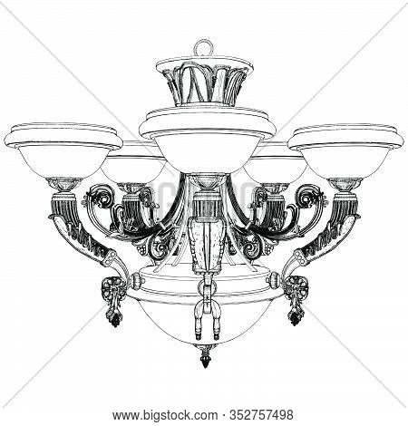Luster Chandelier Vector 64.eps