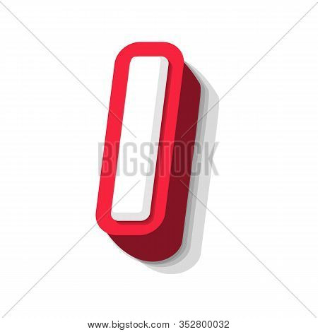 3d Bold Funny Letter I, Heavy Type For Modern Super Hero Monogram, Prize Logo, Comic Graphic, Fun An