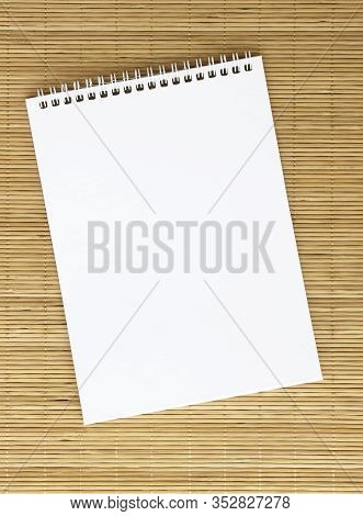 Note Paper On Wooden Background, Equipment Objact.