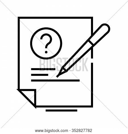 Decition Line Icon, Concept Sign, Outline Vector Illustration, Linear Symbol.