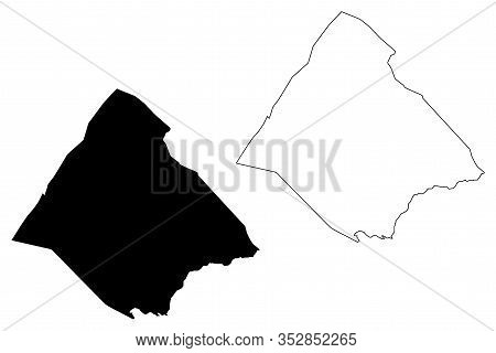 Tadjourah Region (republic Of Djibouti, Horn Of Africa, Gulf Of Aden) Map Vector Illustration, Scrib