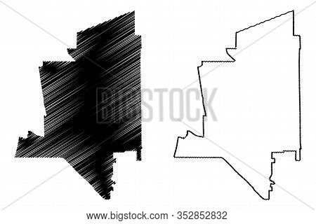 Torrance City, California (united States Cities, United States Of America, Usa City) Map Vector Illu