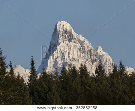 White Mount Slesse Peak At Chilliwack Bc Canada