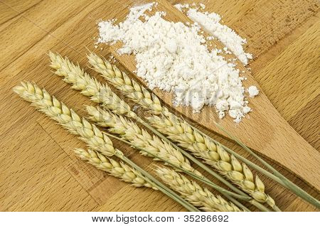Farinha e grãos