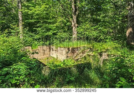 Foundation Built In The Early 1900's At Loda Lake
