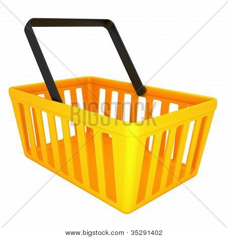 Carrello giallo vuoto
