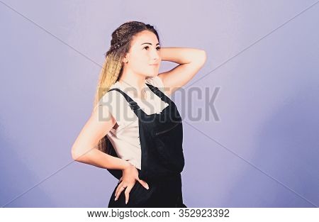 Voluminous Crimped Hair. Popular Look. Trendy Crimped Hairstyles. Hair Crimping Method Styling Hair 