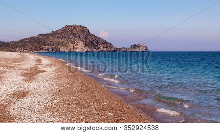 Afandou Beach, Pebble Beach, Mediterranean Sea, Rhodes, Greece