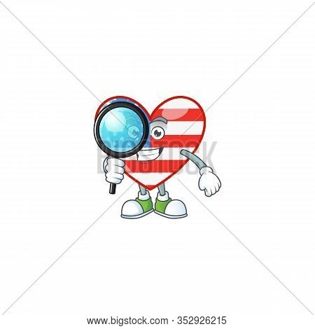 A Famous Of One Eye Independence Day Love Detective Cartoon Character Design
