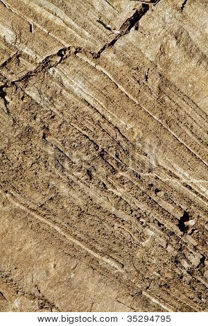 Streaky Mountain Rock Crack