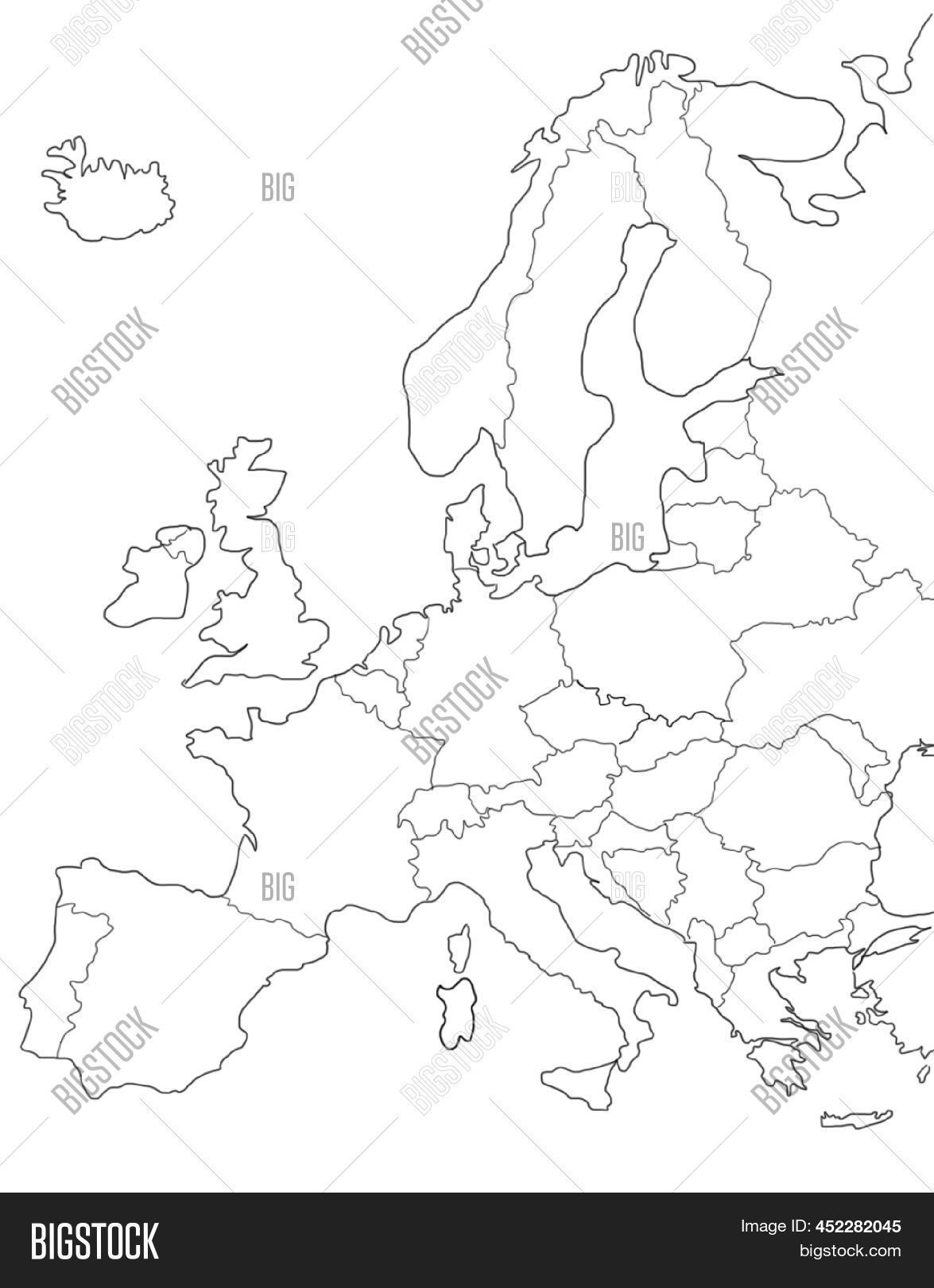 Europe Map Icon. Image & Photo (Free Trial) | Bigstock