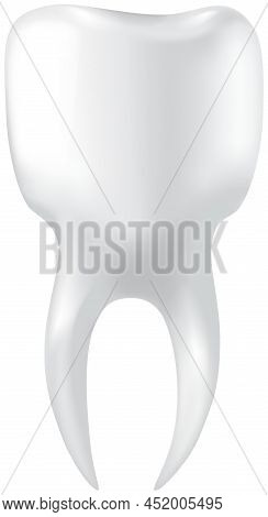 Single Mesh Human Tooth. Care And Hygiene Symbol Icon. Vector Dental Medical Illustration. Molar, To