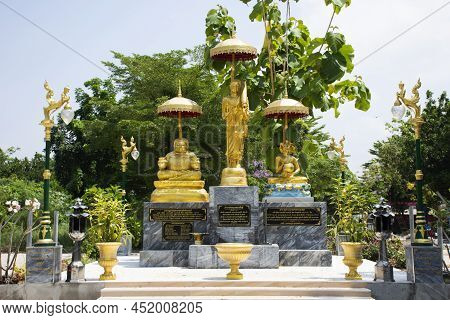 Sivali Or Phra Siwali And Upagupta Or Phra Upakut Arhat And Gautama Maha Katyayana Or Phra Sangkajai
