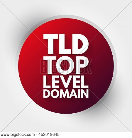Tld - Top Level Domain Acronym, Technology Concept Background