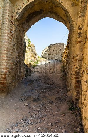 Famous Rupea Fortress In Transylvania, Romania. Rupea Citadel (cetatea Rupea)