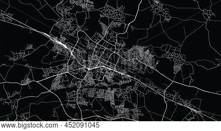 Urban Vector City Map Of Khmelnytskyi, Ukraine, Europe