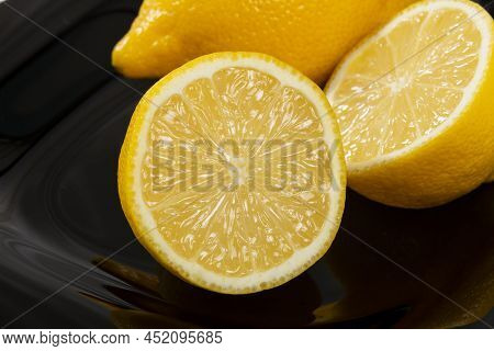 Ripe And Fresh Fruit, Yellow Lemon - Citrus Meyeri