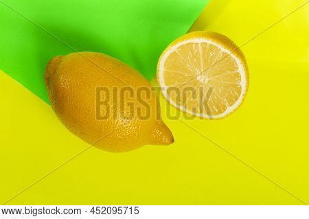 Ripe And Fresh Fruit, Yellow Lemon - Citrus Meyeri
