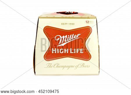 Miller High Life 12 Pack Of Bottles - This Alcoholic Beer Is Made By The Miller Brewing Company.