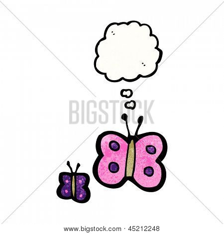 tegneserie butteflies
