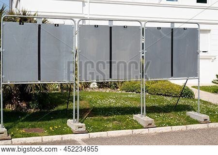 Official Bulletin Board For Election Billboard Signs In France
