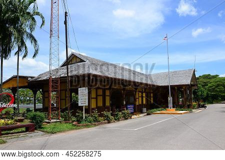 Trang, Thailand - March 23, 2022 : Kantang Train Station, It Is The Last Terminal Of The Southern-an