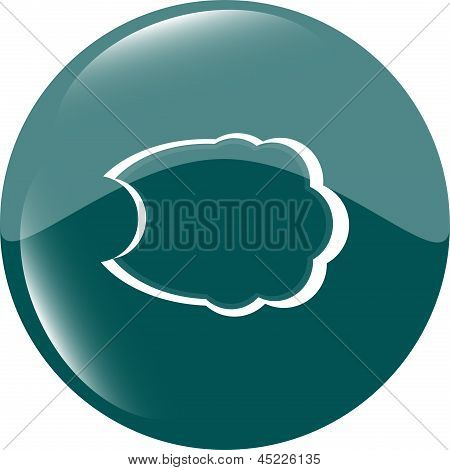 Wolke Symbol auf die Schaltfläche