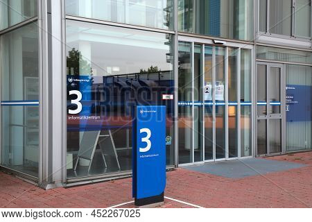 Hagen, Germany - September 16, 2020: University Of Hagen In Germany. The University Is Also Known As