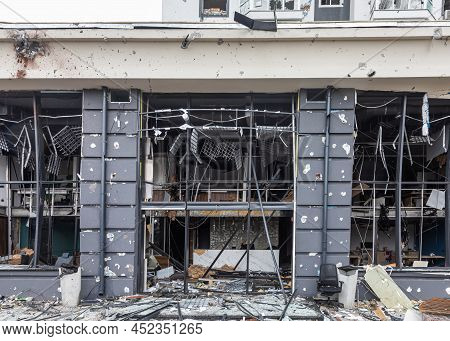 War In Ukraine. Streets Of Bucha