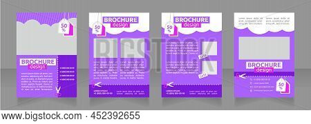 Top Car Rental Agency With Discount Offer Blank Brochure Design. Template Set With Copy Space For Te